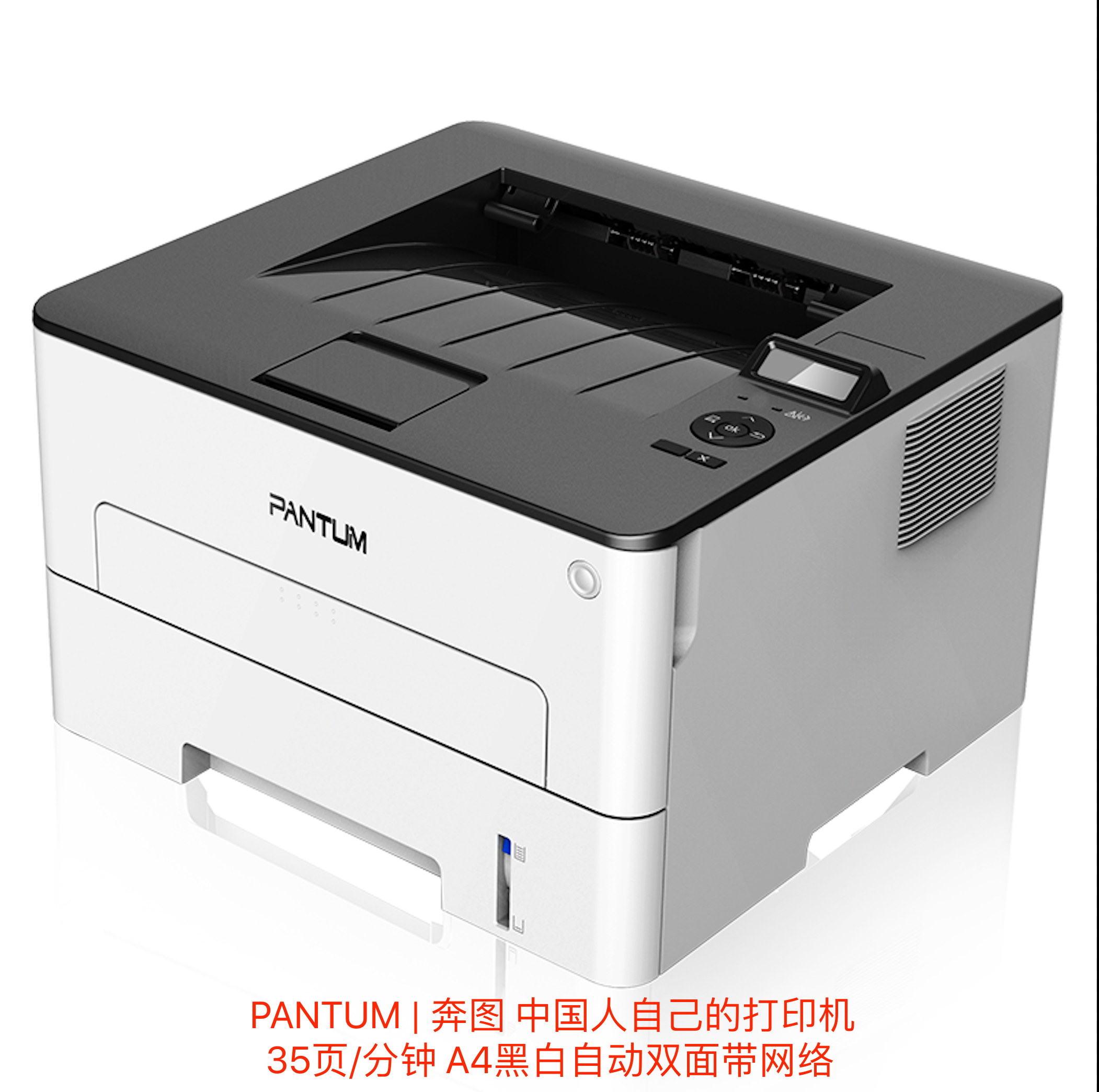 奔图 黑白激光单功能打印机（P3305DN）